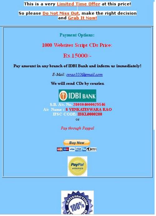 Product picture 1000 Website Scripts with Resell Rights!!